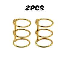 2pcs Metal Loose Leaf Book Binder Rings, Calendar Circle For Notebook Album Scrapbook Clips, Cute Accessories,Back To School,School Supplies