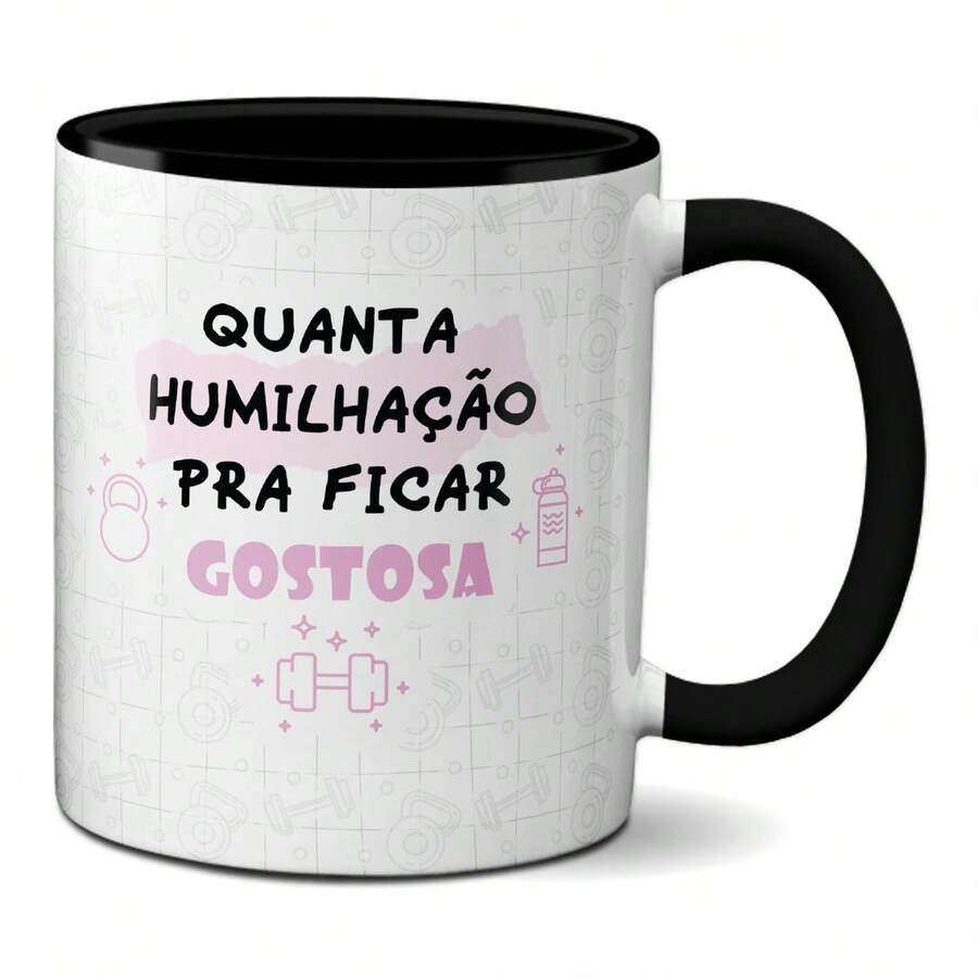 Academina Workout Mug How Much Humiliation To Become Hot - Black - View 1