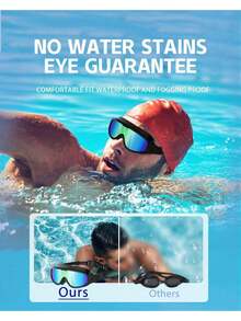 Adult Swimming Goggles-For-Men-Women-Goggles For Men:No Leaking Shatterproof Lenses With UV400 Protection Anti-Fog - Blue - View 7