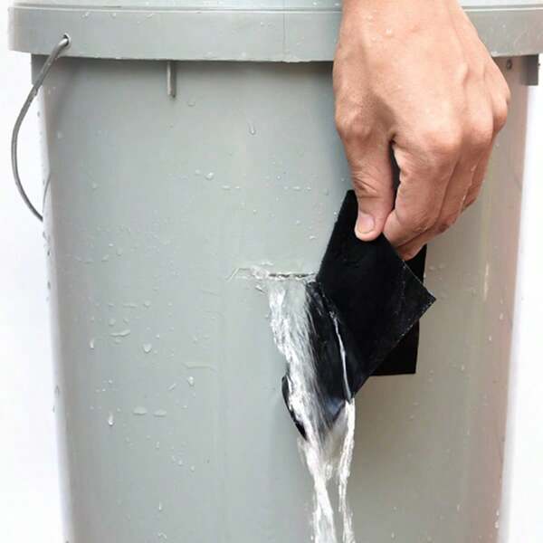 1 Roll Strong Waterproof Leak Repair Tape, For Repairing Leaks In Pipes, Basins, Buckets, Etc. High Adhesion, Good Sealing, Self-Adhesive, Suitable For Smooth Surfaces, Length 1.5m, Width 10cm, Available In Black/White/Transparent