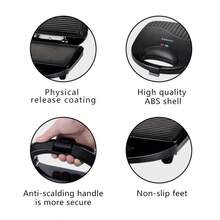 SOKANY 116 Sandwich Maker, Kitchen Breakfast Appliance, Toast & Waffle Maker - UK Plug(220-240V) - View 4