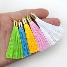 10/20pcs Mixed 5CM Gold Tone Tassel Pendant Charms DIY Jewelry Accessories - Tassel Pendant - View 6