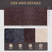 78.7"X15.8" Cat Scratching Mat SelfAdhesive Cat Scratch Carpet DIY Cats Scratch Furniture Protector For Couch Sofa Wall And Door Durable Furniture Guards Couch Scratcher From Cats Claws Dark Grey - màu nâu - Xem 4