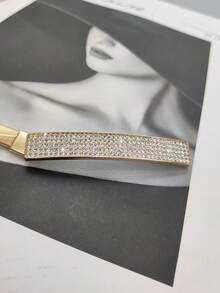 1 قطعة سلسلة معدنية قابلة للتمدد بتزيين من الراين للنساء، مناسبة للفساتين والمعاطف، مناسبة للارتداء اليومي في الصيف والمدرسة والخريف وعيد الهالوين