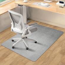 Tapete para Silla para Piso Duro, 35 x 47 Pulgadas, Alfombra para Protección de Suelos Duros para Silla de Oficina en Casa,Tapete para Silla de Computadora de Juegos,Sin BPA y Sin Ftalatos,Gris Oscuro - Gris Oscuro - Ver 10