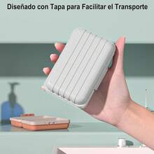 ón de Viaje, Bandeja deón de Baño Portátil con Bandeja Adecuada para Baño, Gimnasio (Gris) - Gris - Ver 9