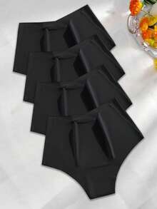 4件套无痕内裤女士无缝高腰内裤