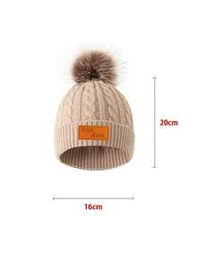 3pcs Kids Knitted Hat/Scarf/Gloves Set, 6 Colors Available, Thick & Warm Winter Outfit, Minimalist & Cute Fashion, Suitable For 3-12 Years Old Children Outdoor Hiking/Skiing And Daily Winter Wear - 3PC - View 3