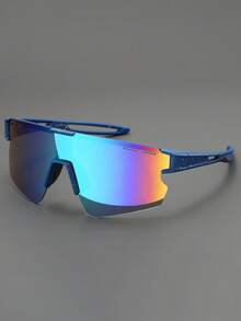 1 件装全新半框运动骑行防风护目镜滑雪登山防护眼镜男士高端运动眼镜