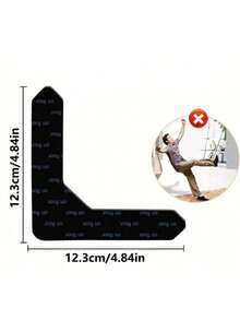 8pcs/4pcs Carpet Tape, PU Washable Non-Slip Reusable Carpet Grippers - Black - View 11