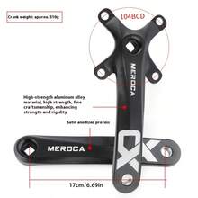 1 Stück MEROCA Mountainbike Kettenblatt 104BCD Quadratisches Loch Kurbelgarnitur 8/9/10/11 Gang Positiv/Negativ Zahnmodifikation Einzelkettenblatt, Fahrrad Kurbelgarnitur und Kettenblatt