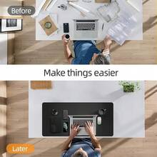 Timotech Tapete para Laptop Antideslizante, Alfombrilla para Ratón, Accesorios de Escritorio, Tapete para Laptop, Tapete Resistente al Agua, Alfombrilla Doble Cara () - Estándar - Ver 12