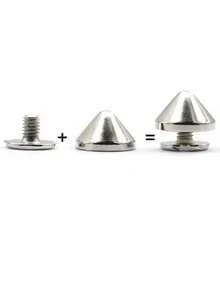 9*6mm Cone Spots Metal Punk Spike Leathercraft Rivets Bullet Spikes Rivets For Collar Shoes