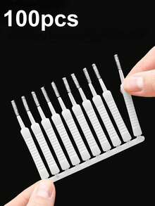 20pcs Bathroom Shower Head Cleaning Brush Washing Anti-Clogging Small Brush Pore Gap Cleaning Brush Keyboard Mobile Phone Hole Pore Gap Washing Tools - White - View 9