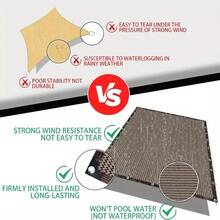 Yuping Brown Rhythm Wind Barrier | Warp Knitting Microclimate Control System (For Courtyards And Terraces) | UPF50+ Sun Protection And Heat Insulation | Five-Year Weathering Test | Modular Privacy Wall