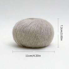 Ultra Fine 1mm Cashmere-Soft Wool Mohair Crochet Yarn 1-Pack - Fluffy Delicate Knitting Yarn For Fall Halloween Christmas Decor, DIY Sweaters Scarves Socks | Uncinetto Filato Fine Lana Gomitoli Fettuccia Per Borse Uncinetto - Multicolor - View 33