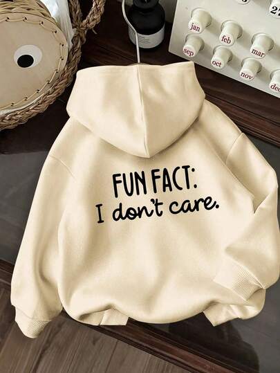 少女印花保暖内衬卫衣，秋冬季保暖舒适