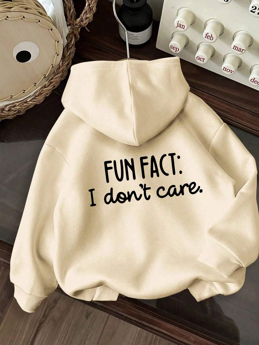 少女印花保暖内衬卫衣，秋冬季保暖舒适