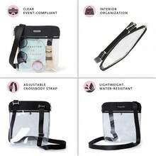 Baggallini Stadium Crossbody - Màu đen với lớp lót cát - Xem 2