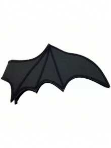 1 piesă de spectacol de carnaval de Crăciun: Tornadă de liliac negru, cu elasticitate corespunzătoare, aripi de liliac gotice - Negru - Vizualizare 5