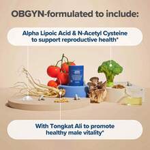 O Positiv Preggo Capsules For Men – Vegan Health Support With Tongkat Ali, NAC & Alpha Lipoic Acid – Non-GMO, Gluten-Free, 60 Capsules - 1 chai - Xem 6