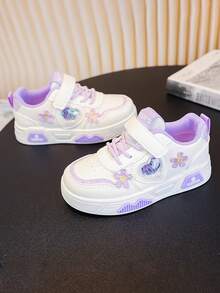 1 pereche de pantofi sport casual pentru fete, stil campus, toamnă/iarnă, talpă moale și suprafață moale, confortabili și antiderapanți