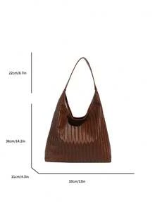 Fashionable Large Capacity Shoulder Bag For Women, Design Tote Bag - Coffee - View 2