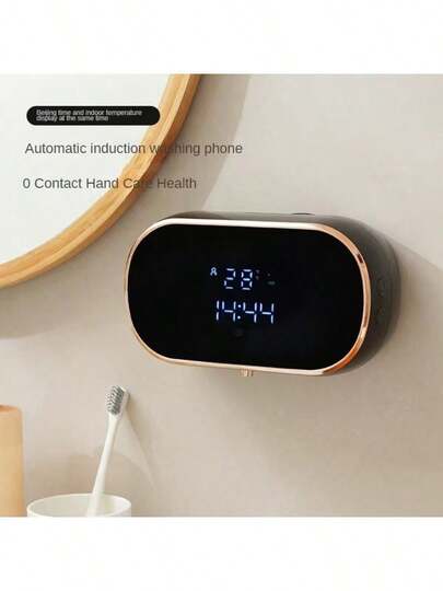 壁挂式自动泡沫皂液器，带传感器，非接触式泡沫分配器，厨房和浴室自动皂液器