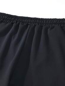 2pcs Men's Thin Long Sleeve T-Shirt And Drawstring Pants Set, Paris Letter Print Pattern, Casual Streetwear, Suitable For Husband/Boyfriend Gift, Commute, Outdoor, Vacation