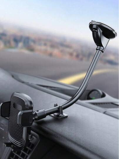 通用型汽车挡风玻璃手机支架，柔性长臂手机支架，适用于各种车型，360度旋转，焊接式