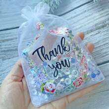 10 piezas/20 piezas/30 piezas Bolsas de organza, bolsas de organza transparente con cordón, bolsas de regalo transparentes, bolsas de organza transparentes, bolsitas pequeñas de malla con estampado floral, bolsitas pequeñas de malla con cordón para joyas, bolsas de regalo con cordón para joyas, relleno para bolsas de obsequio, bolsas pequeñas a granel, artículos de regalo, recuerdos para fiestas de adultos, decoración de fiestas, recuerdos para despedida de soltera, dama de honor, fiesta de novia, artículos de boda, recuerdos de boda para invitados - Multicolor - Ver 2