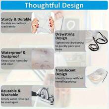 5 pièces Ensemble organisateur de chaussures de voyage - Sacs de rangement transparents de haute qualité, facile à emballer