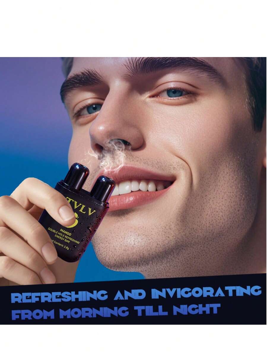 1根双孔清爽能量棒，薄荷水果口味，提神醒脑，适合课堂和驾驶，富含精油，是馈赠亲朋好友的绝佳礼物，也是圣诞佳品。