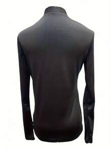 Damen Große Größen V-Ausschnitt Langarm T-Shirt, Slim Fit modischer Lässig Layering Top, Herbst/Winter