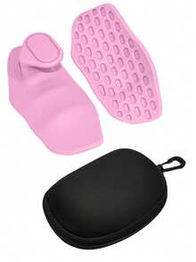 1 Paar rutschfeste Silikon Gewichthebe-Handschuhe für Männer und Frauen - Pink und Grau strukturierter Griff für Hantelstangen, strapazierfähige Fitness-Trainingshandschuhe für Kniebeugen, Bankdrücken, Kreuzheben, Griffkraft-Training, stilvolles Design, hochwertige Verarbeitung