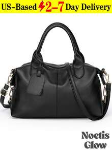 Women's Boston Bag, Handbag And Crossbody Bag, Large Capacity Commuter Bag,Shoulder Crossbody Bag,Spacious Work Tote, Lightweight Material Design,Adjustable Strap,Essential For Travel, Work And School - 彩色 - 查看 14