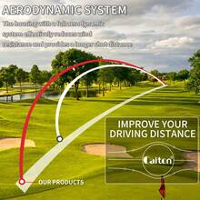 Caiton Caiton 12/6/3PCS Mingi de golf 40+ Yards Challenge cu țintire și control de rotire | Pachet valoare pentru performanță în tur