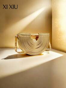 Bolso de mano con diseño de fideos, bolso de mano con forma de dumpling, bolso de hombro para mujer, bolso bandolera