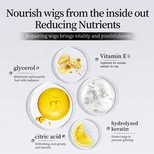 Spray acondicionador sin enjuague para pelucas - Suaviza y repara fácilmente, spray anti-frizz. Refresca, repara y suaviza pelucas secas o enredadas. Fórmula no grasa que deja las pelucas suaves y brillantes, prolongando la vida útil de las pelucas. Apto para pelucas sintéticas y de cabello humano.