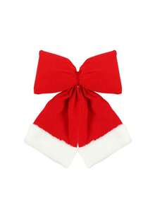 1个蝴蝶结，红色超大装饰吊坠，天鹅绒婚礼装饰，圣诞树挂饰，最佳礼物，生日家居装饰，圣诞装饰，房间装饰，冬季圣诞装饰，家居圣诞礼物，圣诞装饰