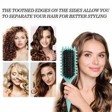 Curly Hair Defining Brush For Women And Men - Bounce Styling Curl Shaping Hair Brush Pink - 綠色 - 查看 2