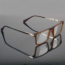 Multi-Focus Photochromic Glasses For Men And Women - Fashion Matte Frame Blue Light Glasses With Metal Nose Bridge And Reinforced Hinges - Unisex Reading Glasses Suitable For Indoor/Outdoor Use, Perfect Gift For Loved Ones, Elderly, Or Friends - 藍色 - 查看 11