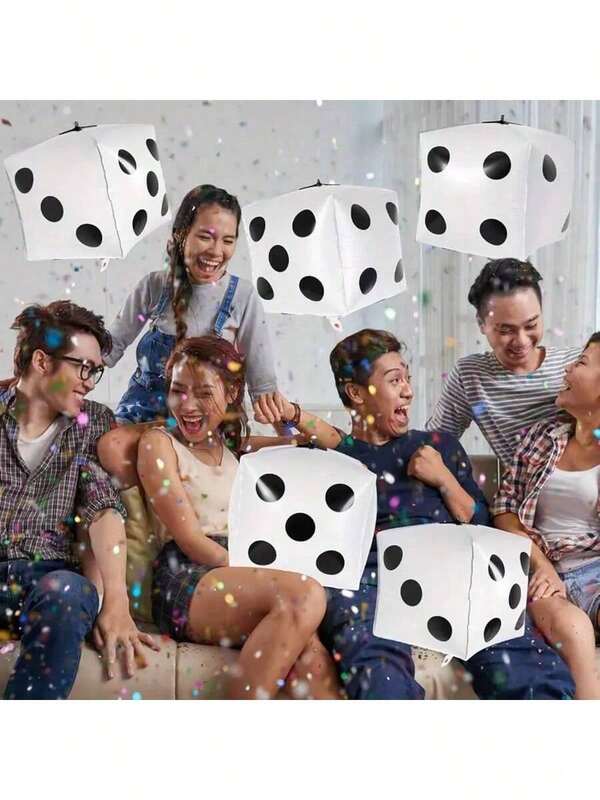 1pc Oversized Inflatable PVC Dice Stool, Inflatable Dice Game Prop