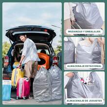 QICHEN 20 Bolsas de Mudanza Resistentes Grandes, Bolsas de Almacenamiento Extragrandes Resistentes, Peso portador 25KG - 1 - Ver 2