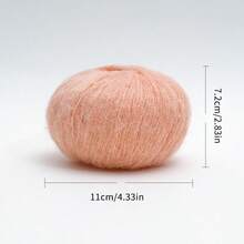 Ultra Fine 1mm Cashmere-Soft Wool Mohair Crochet Yarn 1-Pack - Fluffy Delicate Knitting Yarn For Fall Halloween Christmas Decor, DIY Sweaters Scarves Socks | Uncinetto Filato Fine Lana Gomitoli Fettuccia Per Borse Uncinetto - Multicolor - View 32