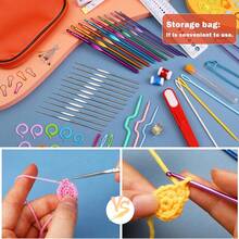 1 Set Crochet Kit, Includes Easy-To-Organize Storage Box, Multiple Combinations, Suitable For Beginners And Experts, Creative Craft DIY Knitting Tools (Random Color)