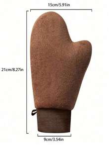 Luxurious Skin-Toned Self-Tanning Gloves, Reusable Double-Sided Moisturizing Gloves With Soft Velvet Lining And Thumb Indicator, Washable For Body Spa Care, Ideal For Applying Self-Tanning Lotions, Sunscreen, Daily Skincare, Beach Vacation And Holidays