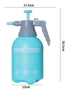 1pc 2L/3L, 67.64oz/101.45oz Watering Can, Adjustable Nozzle Garden Sprayer Bottle, Heavy Duty Anti-Drop Pressure Spray Bottle With Graduated Scale For Outdoor Gardening, Car Wash, Surface Disinfection