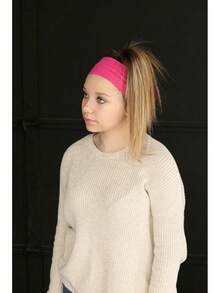 Euuztu Kenz Laurenz 3 Cotton Headbands Pack Stretch Elastic Yoga Soft And Stretchy Sports Sweatbands Fashion Headband Teens Women Girls (1 Pc Headbands, Red) - ORANGE - 查看 5