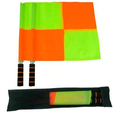 Par Bandeira De Arbitro Auxiliar Juiz Bandeirinha De Futebol